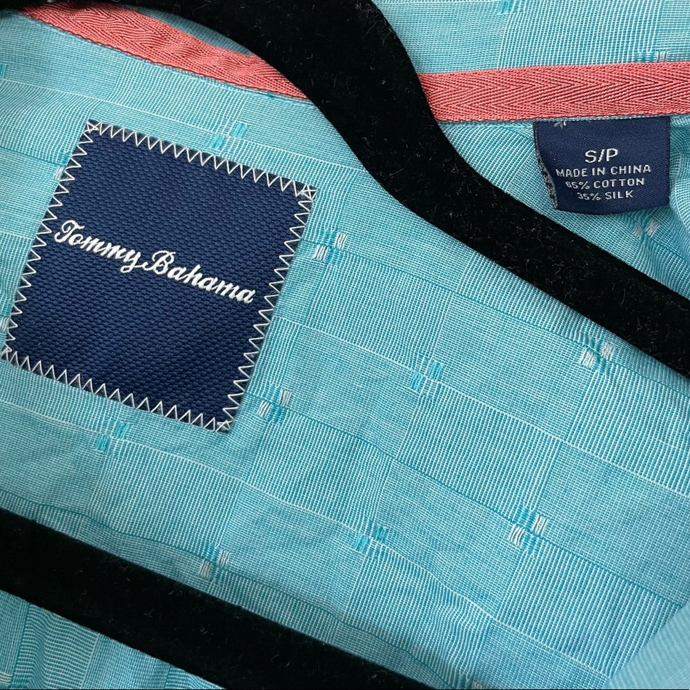 Tommy Bahama Cypress Sands Camp Shirt Lagoon Water - Picture 6 of 6